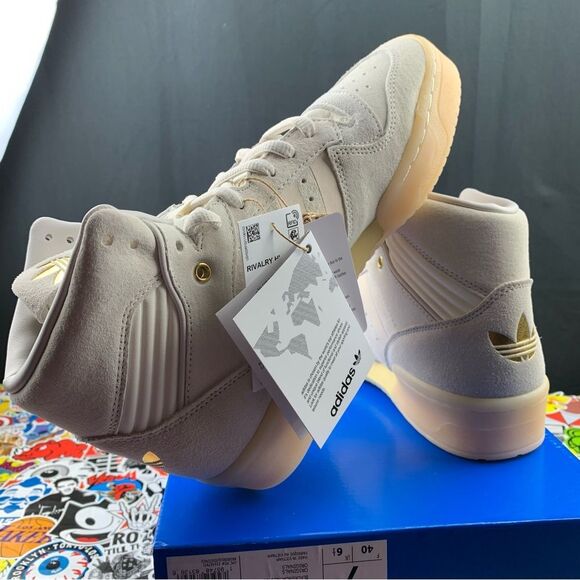 Adidas Rivalry HI Suede Gold Men's Various Sizes - Picture 10 of 13